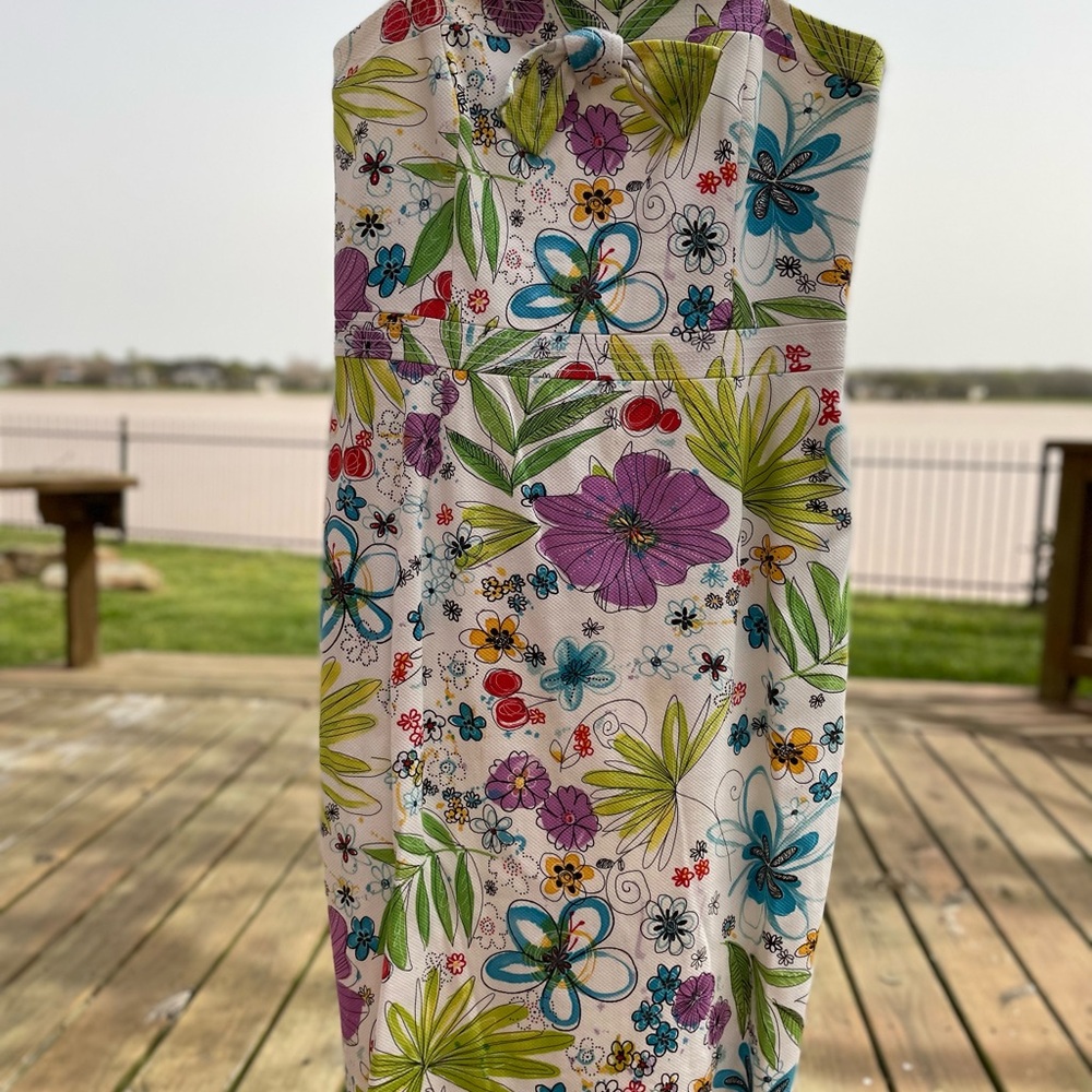 Floral Strapless Dress